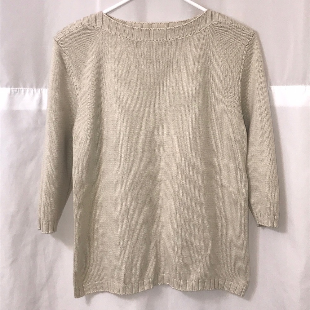 White Stag Boxy 3/4 Sleeve Sweater